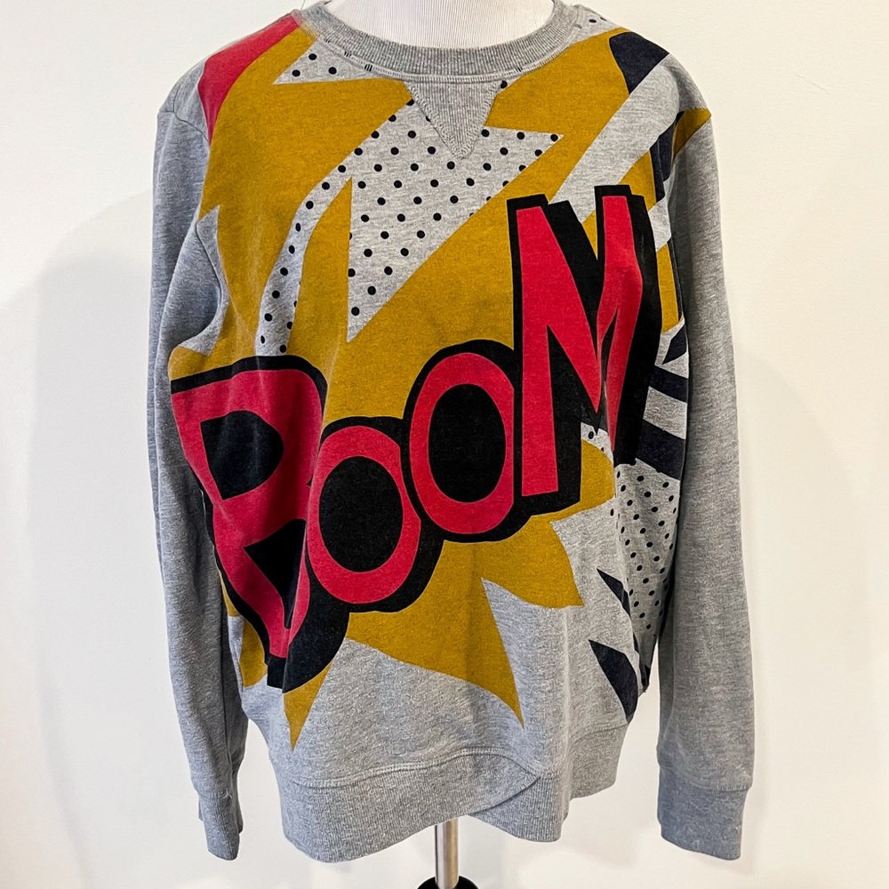 Phillip Lim x Target Comic Boom Pop Art Gray Red Crewneck Sweatshirt Womens XL